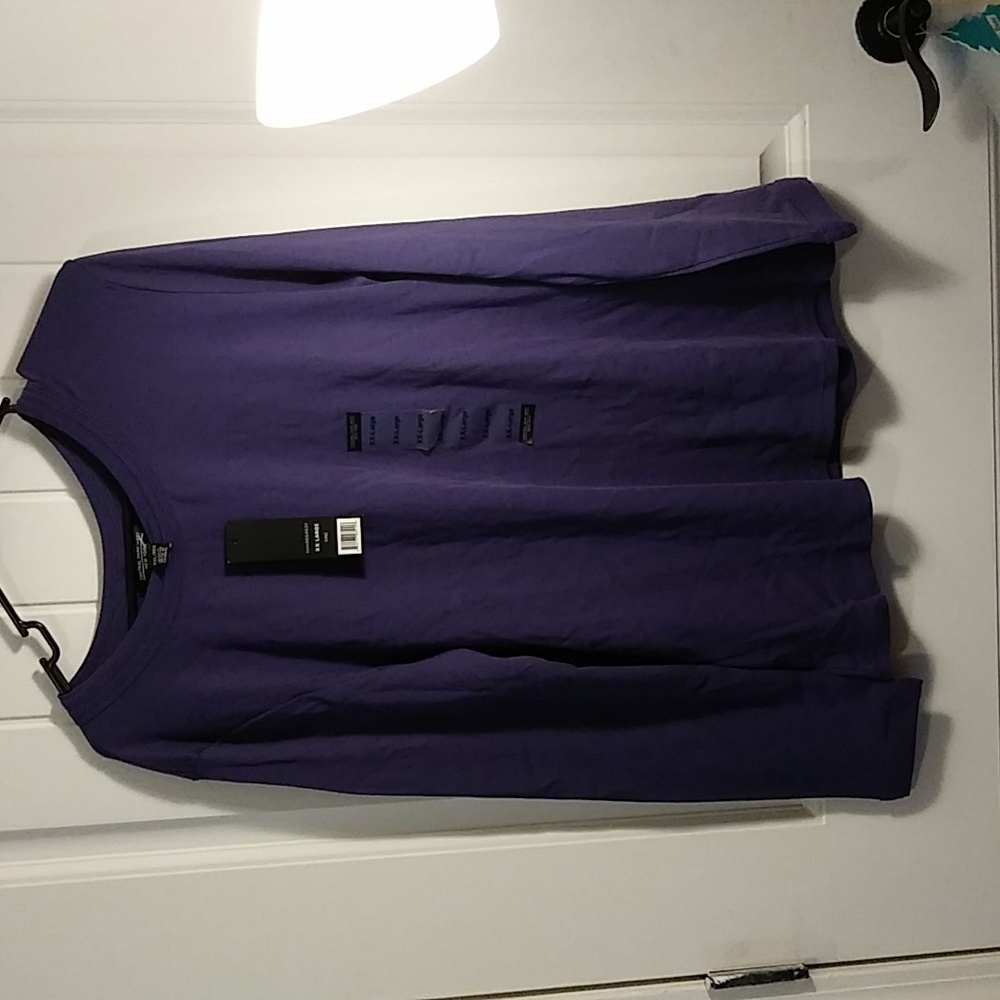 NWT xx large Central Park West women's long sleeves purple top